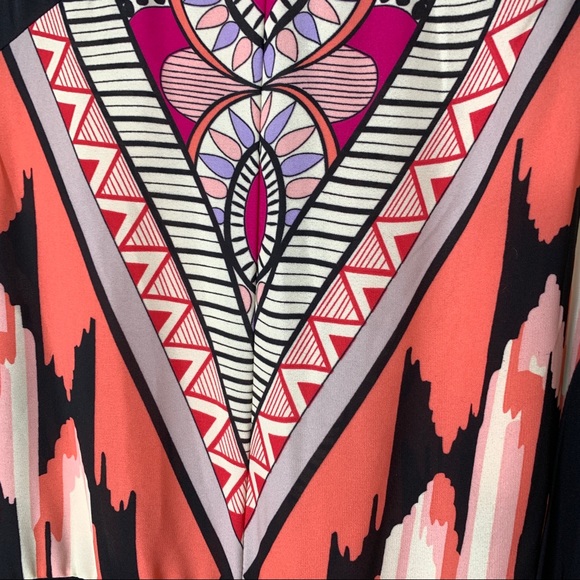 NWT Colorful Retro Geometric Print Maxi Dress Sz X - Picture 7 of 10